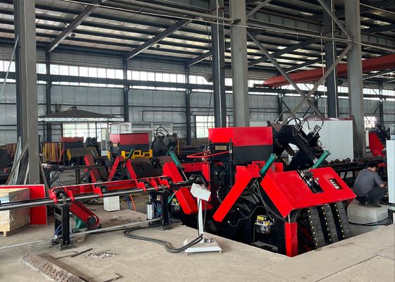 उच्च-दक्षता स्वचालित सीएनसी एंगल लाइन मशीन बड़े आकार के एंगल स्टील ड्रिलिंग और स्टैम्पिंग के लिए