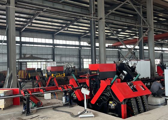 बड़े आकार के एंगल स्टील ड्रिलिंग और स्टैम्पिंग के लिए उच्च-दक्षता और स्वचालित सीएनसी एंगल लाइन मशीन