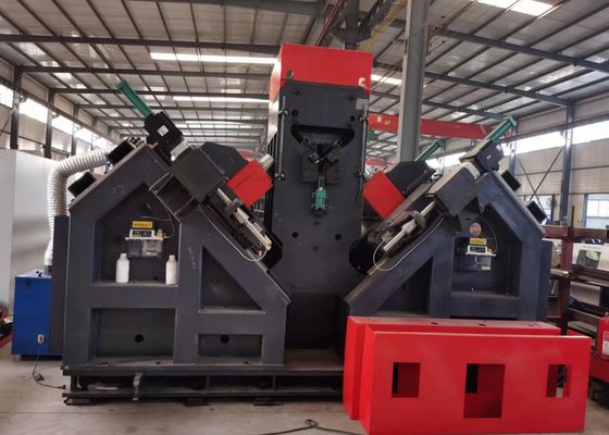 पीएलसी कोर घटकों के साथ 220 वी स्टील ड्रिलिंग पंचिंग मार्किंग सीएनसी कोण ड्रिल मशीन