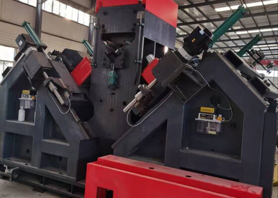 4 Character Groups Versatile CNC Angle Steel Drilling Machine Line 18 Characters Per Group