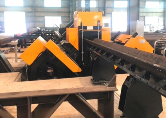 4 Character Groups Versatile CNC Angle Steel Drilling Machine Line 18 Characters Per Group