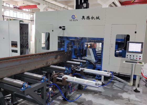 7 CNC Axes Industry Steel CNC Metal Cnc 3D H I Beam Drilling Cutter Machine PLC Control
