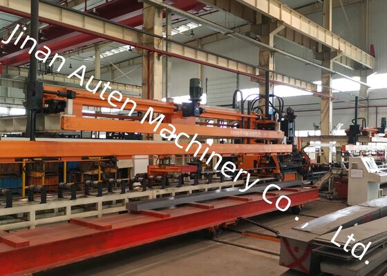 4-9 मिमी प्लेट मोटाई Cnc स्वचालित शीट धातु छिद्रण प्रसंस्करण लाइन के लिए भारी शुल्क वाहन