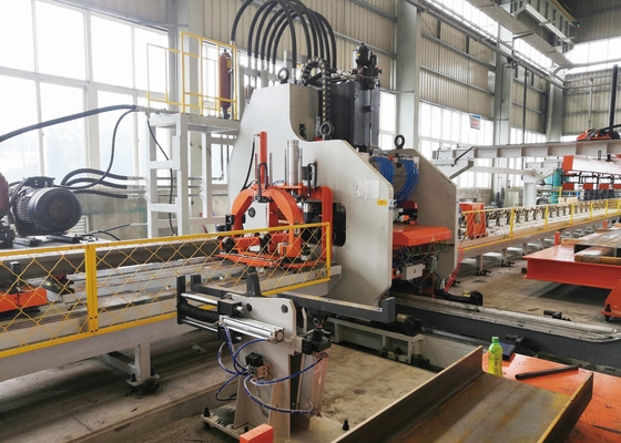 1200KN नाममात्र बल सीएनसी ट्रक बीम प्लेट पंचिंग मशीन अधिकतम 750mpa सामग्री तन्यता