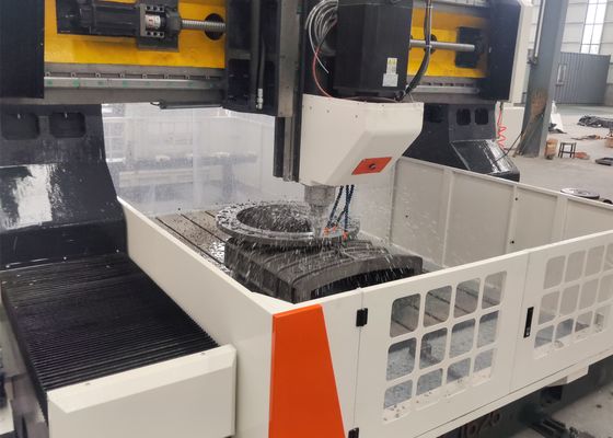 6500x4000x2700 मिमी कुल आकार सीएनसी फ्लैंज ड्रिलिंग फ्रिलिंग मशीन 28 मिमी टी-स्लॉट चौड़ाई वर्कबेंच