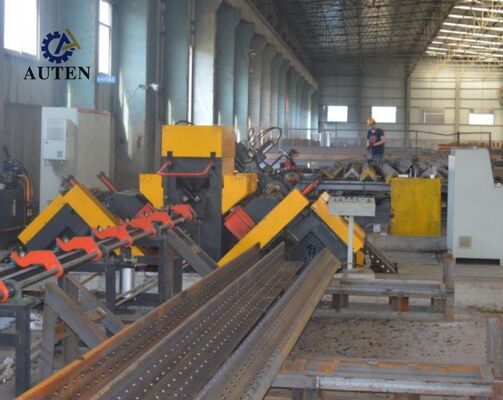 कस्टम डिजाइनिंग सीएनसी एंगल स्टील ड्रिलिंग मार्किंग मशीन 34×8×3m समग्र आयाम के साथ